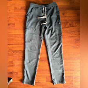 Figs Technical Collection Women's Size‎ XXS Blue Gray Scrub Pants Drawstring